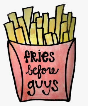 Fries Before Guys Watercolor - Watercolor Painting