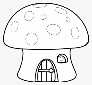 House Black And White House Black White Clipart - Mushroom House Coloring Pages