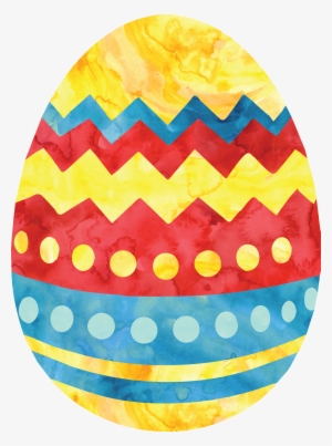 Clip Art Cartoon Watercolor Painting Easter Egg Transprent - Easter Egg Watercolor Png