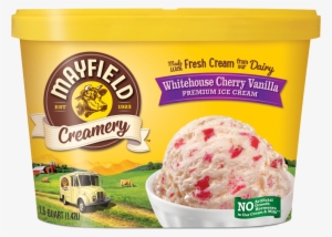 Whitehouse Cherry Vanilla - Mayfield Ice Cream Brown Cow