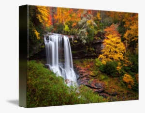 Vector Black And White Autumn At Dry Falls Highlands - Dry Falls