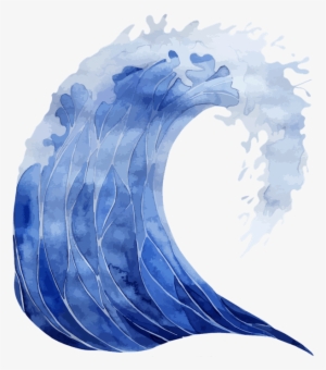 Blog - Ocean Wave Watercolor Png