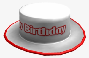 Wide Brimmed Happy Birthday Hat - Birthday Cake