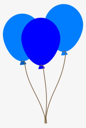 Blue Balloon Clipart - 3 Balloons Clipart