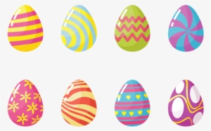 Easter Eggs Icons Vector - Transparent Easter Egg Vector