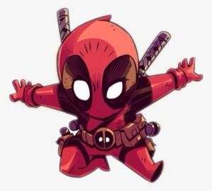 Deadpool Chibi Marvel Cartoon Art Cool Freetoedit - Deadpool Chibi