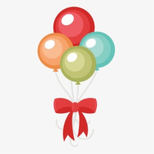 Happy - Cute Birthday Balloons Clipart