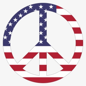 This Free Icons Png Design Of American Flag Peace Sign