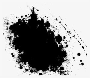 Black Splat Png For Free Download - Black Paint Splash Png