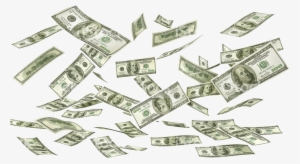 Money Falling Transparent Background