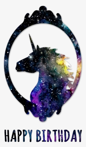 This Graphics Is Hand Painted Starry Unicorn Png Transparent - Imagenes Png De Unicornios