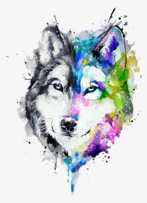 Report Abuse - Tatuajes De Lobos En Acuarela