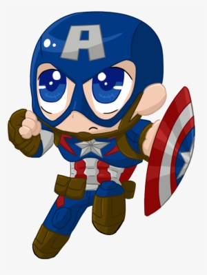 Clip Transparent Library Captainamerica Aou Chibi By - Baby Captain America Png