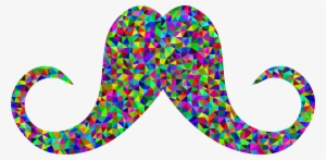 This Free Icons Png Design Of Prismatic Low Poly Mustache