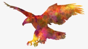 Bleed Area May Not Be Visible - Abstract Watercolour Painting Eagle
