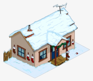 Christmas Crazy Cat House Snow Menu - Christmashome Png