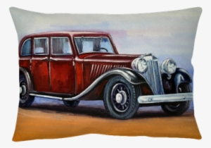 Car, Retro, Watercolor Background, Paintings Throw - Watercolor Painting