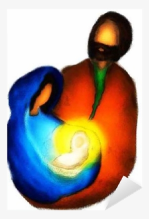 Christmas Religious Nativity Scene, Holy Family Abstract - Christmas Day