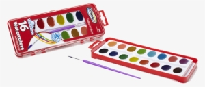 Roseart 16-color Washable Watercolors With Brush -