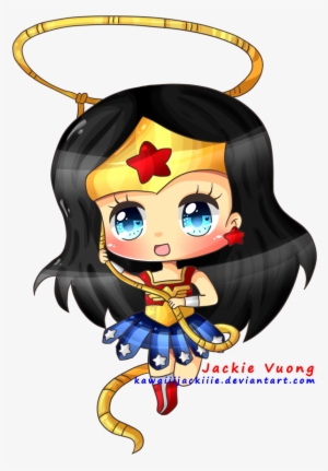 Wonder Woman By Kawaiiijackiiie - Wonder Woman Chibi Drawing