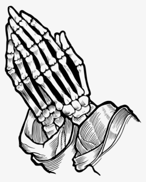 Freeuse Praying Hands Thumb Human Prayer Free Commercial - Praying Skeleton Hands Drawing