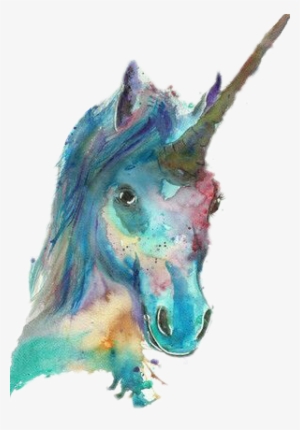 Report Abuse - Watercolor Unicorn