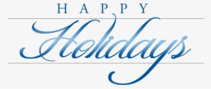 Happy Holidays Text Transparent