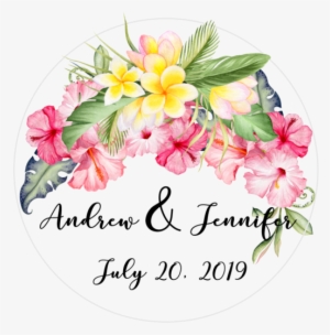 Hibiscus Design Features Stunning Hand Drawn Watercolor - Christmas Orchid