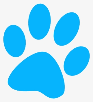 Paw Clipart Blue Dog - Blue Dog Paw Png