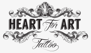 Heart For Art Tattoo Logo In Black - Heart For Art