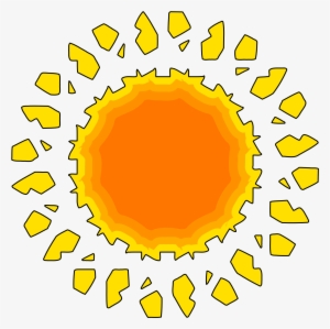Sunshine Clipart Orange Sun - Dona Maria Tempero