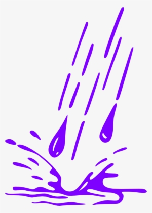 Rain Clip Art At Clker Com Vector - Purple Rain Drops Png