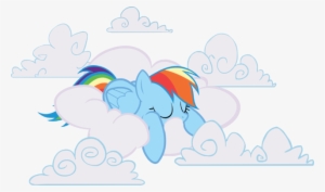 Aip Rainbow Dash Sleeping In Clouds - My Little Pony: Friendship Is Magic