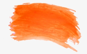 Watercolor Elements Free Png - Png Watercolor Smoke Orange