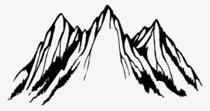 Mountain Clip Art Black And White