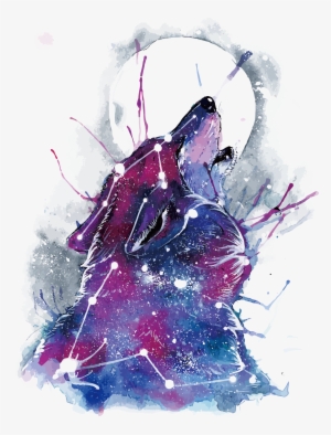 Gray Wolf Samsung Galaxy Art Printing - Galaxy Wolf Arts