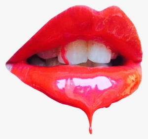 Vector Lips Drip - Dripping Lips Png