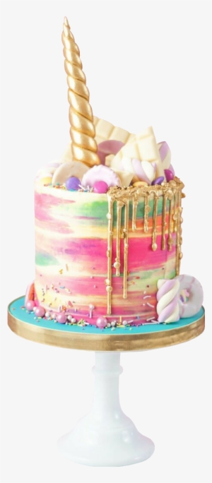 Clip Art Freeuse Stock Birthday Cake Unicorn Rainbow - Picsart Png Of Birthday Cake