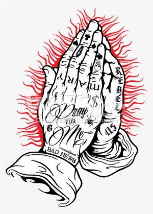 Praying Hands - T-shirt Tattoo