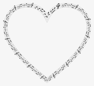 Clip Art Free Stock Music Heart Clipart - Music Notes Heart Png