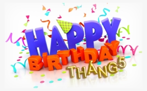 Happy Birthday Text Png