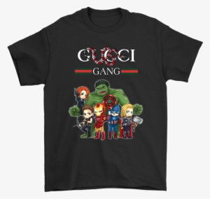 Gucci Gang Marvel Studios Avengers Chibi Style Shirts - Johnnie Walker Keep Walking Shirt