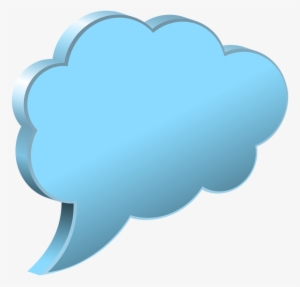 Clouds Clipart Speech Bubble - Speech Bubble Cloud Png