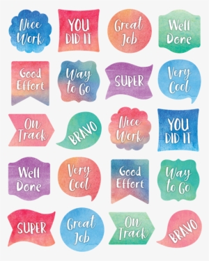 Tcr8974 Watercolor Stickers Image - Stock Illustration