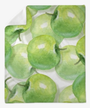 Watercolor Apples, Seamless Pattern - Watercolor Painting