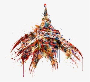 Eiffel Tower Watercolor By Marian Voicu - Watercolor Paris Eiffel Tower