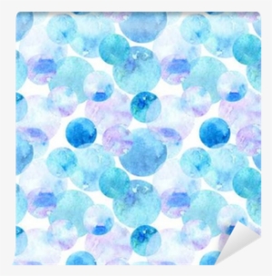 Watercolor Light Blue Circle Ball Seamless Pattern - Watercolor Painting Watercolor Light Blue Circle Ball Seamless Pattern - Watercolor Painting