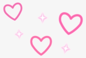 Heart Hearts Sparkle Sparkles Pink Red White Kawaii - Heart