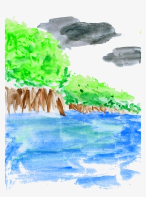 It Looked Very Nice And It Must've Been Cool Because - Watercolor Paint