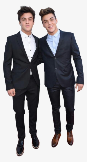 People Walking Png - Dolan Twins In Suits